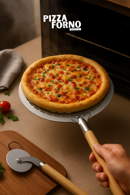 Pelle à pizza ronde perforée